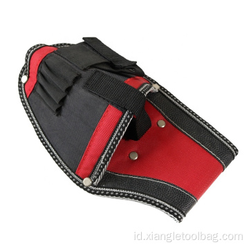 Holster Bor Hitam Merah Loop Obeng Strap Velcro